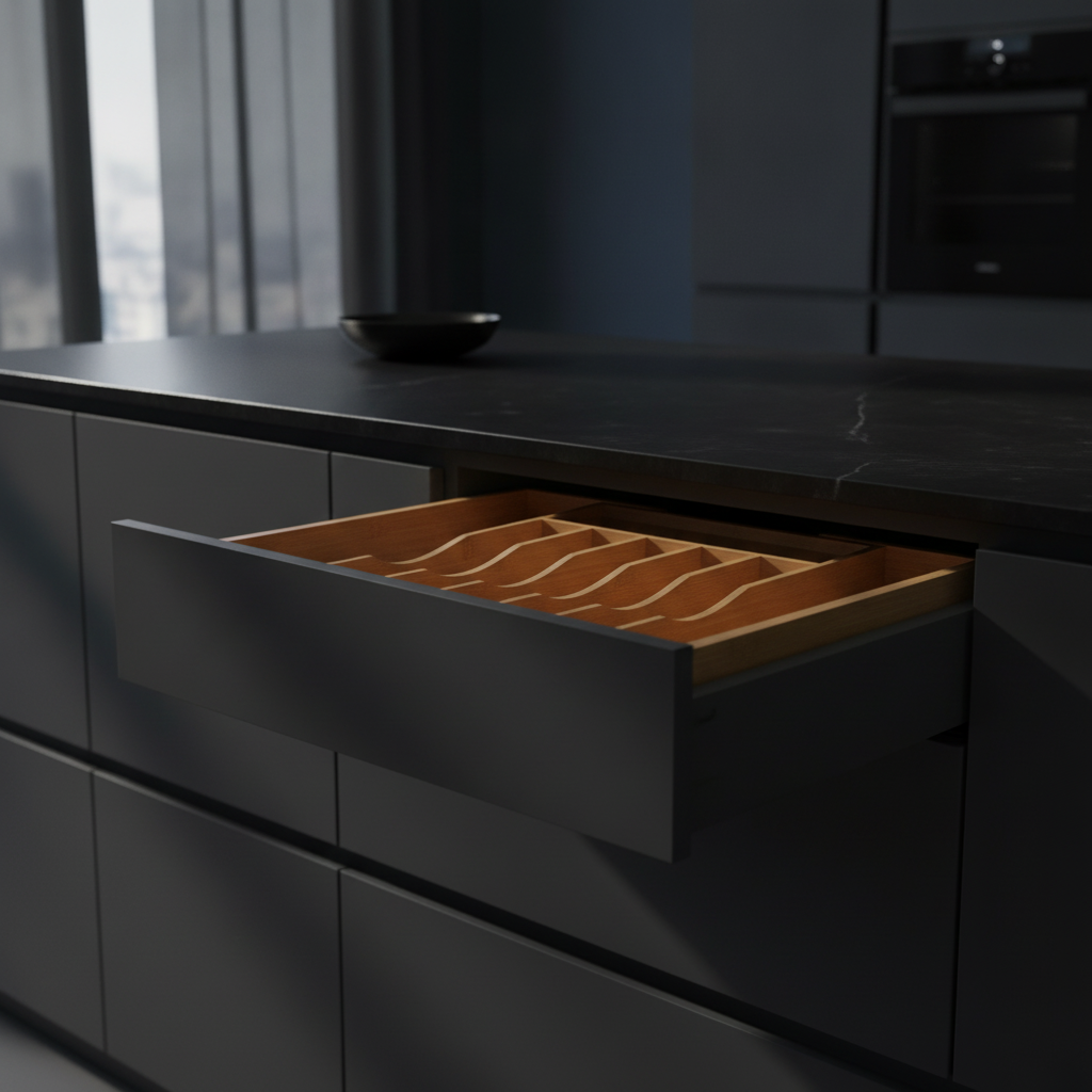 Smart Kitchen Organization: The Expandable Bamboo Drawer Organizer