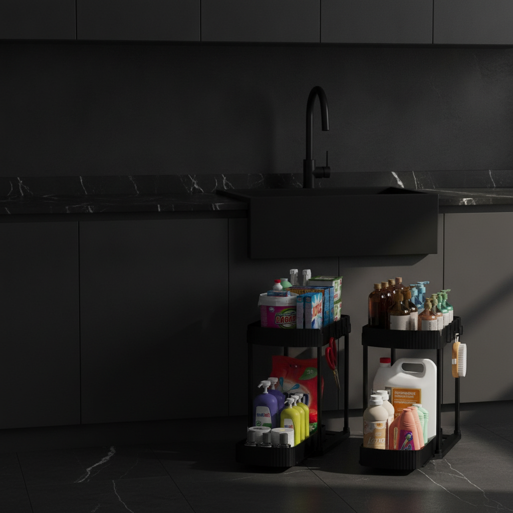 2 Packs Under Sink Pull-Out Storage Organizers: An Honest Review